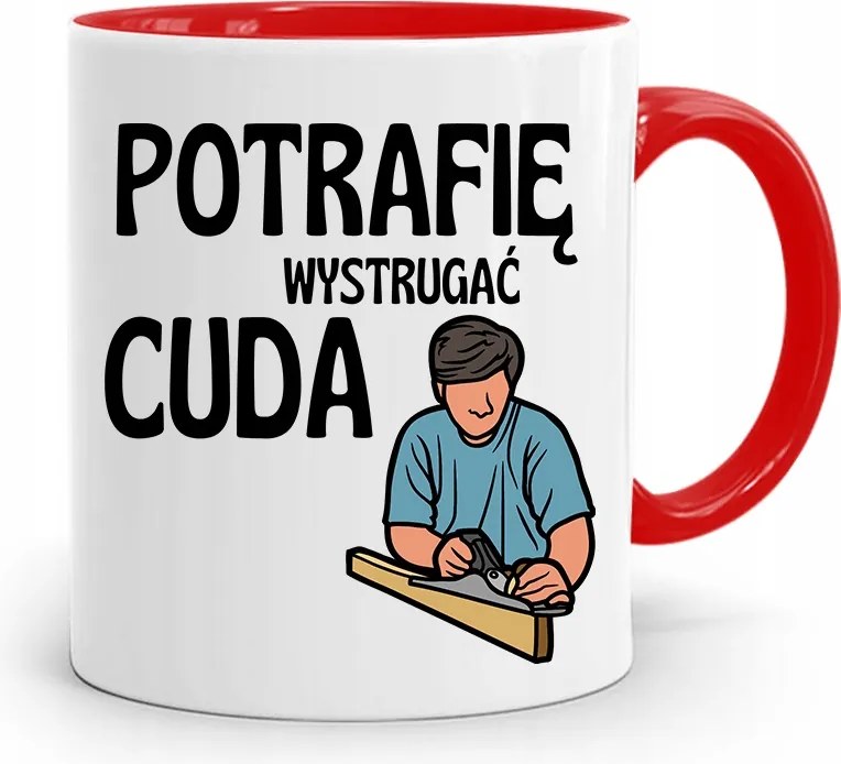 Piros Asztalos Bögre Csodákat Tudok Gyalázni fényképes nyomtatással