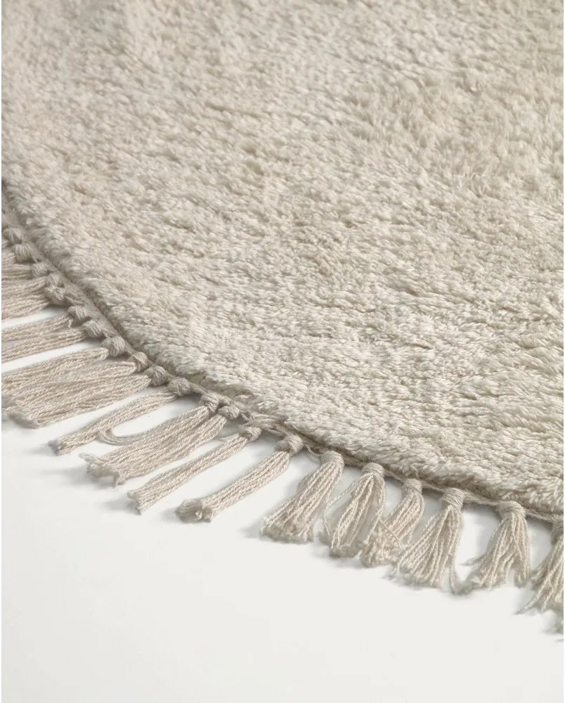 Krémszínű pamut gyerek szőnyeg ø100 cm Orwen – Kave Home