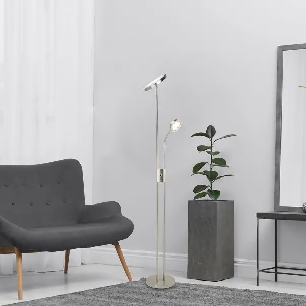 Rabalux 3239-LED OPHUS állítható állólámpa LED/18,5W+4,5W króm