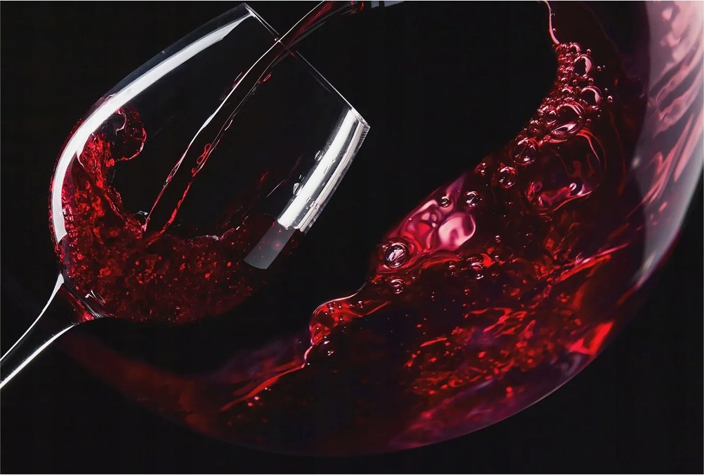 Flizelin tapéta Divatos 3D fali ragasztóval Vörösbor 104x70 Ragasztó