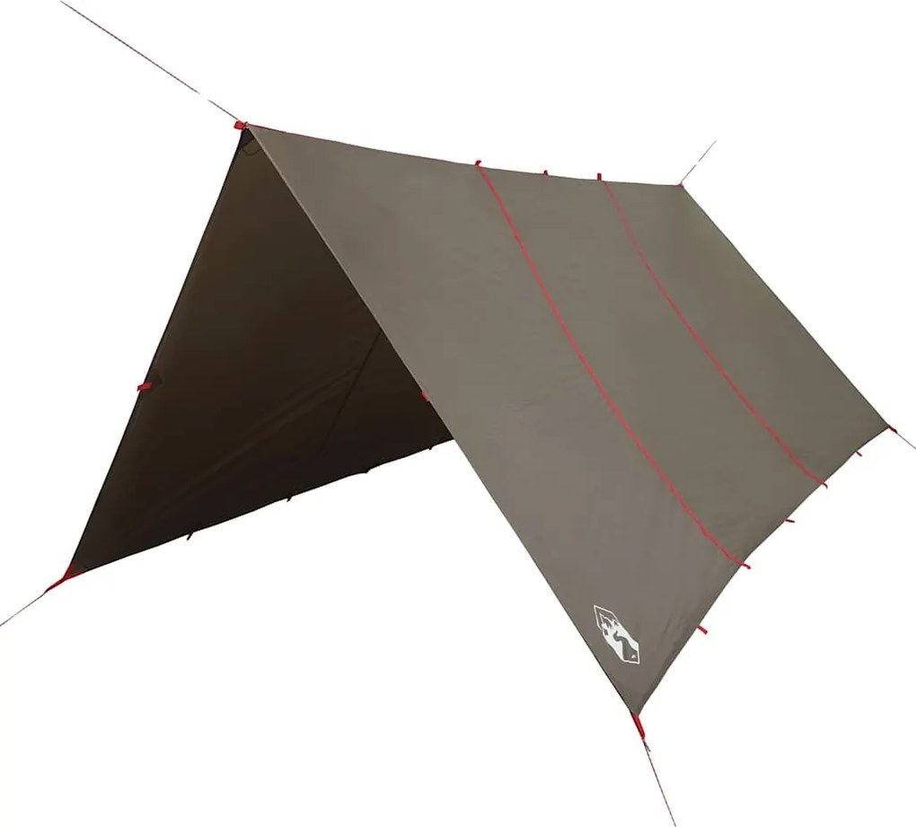vidaXL barna vízálló kempingponyva 451x420 cm