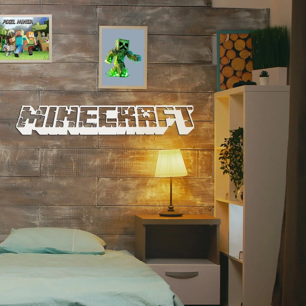 Fa falikép - Minecraft logó