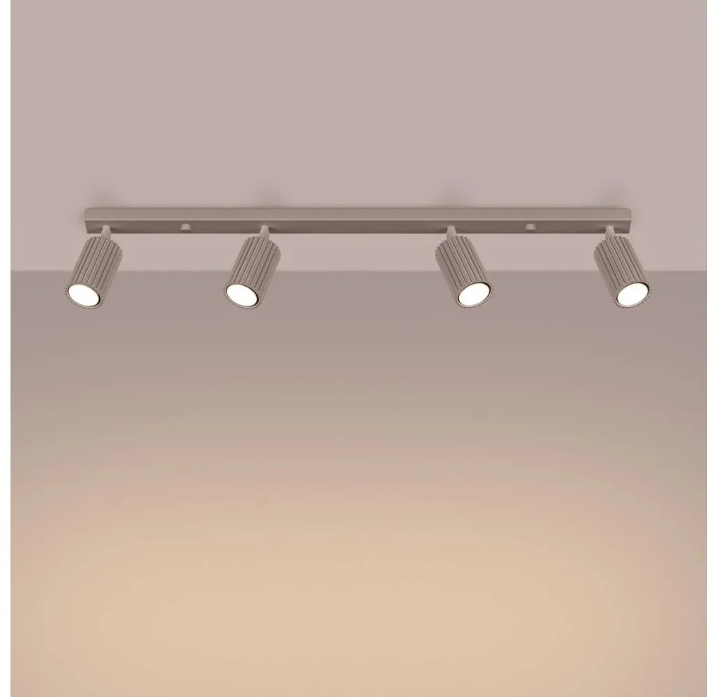 Brilagi - Spotlámpa CRESTO 4xGU10/10W/230V taupe