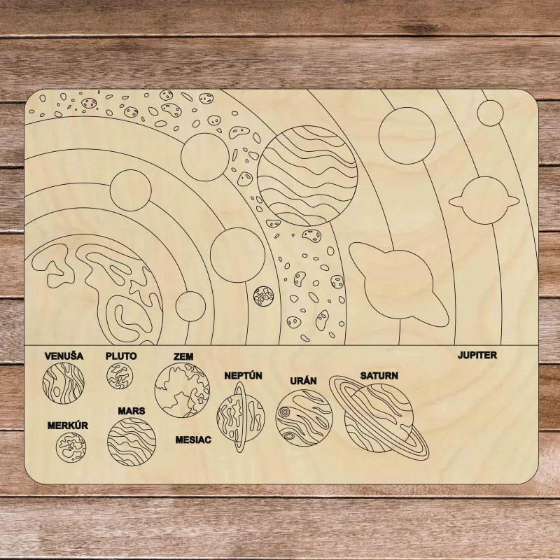 Fa montessori puzzle - Naprendszer 10 db | SENTOP