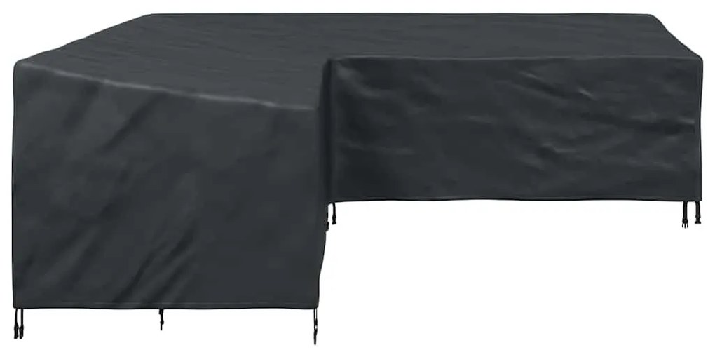 Kültéri bútorhuzat Fekete 255 x 255 x 80 cm 210D Oxford Szövet
