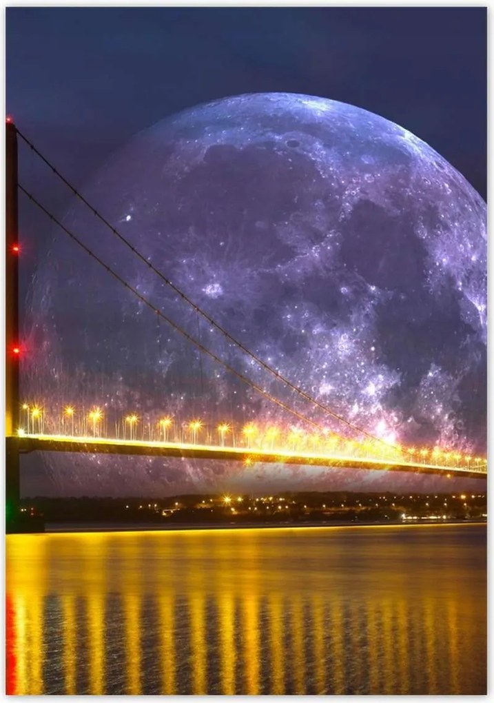 Poszterek 70x100 Méltóságteljes hold híd