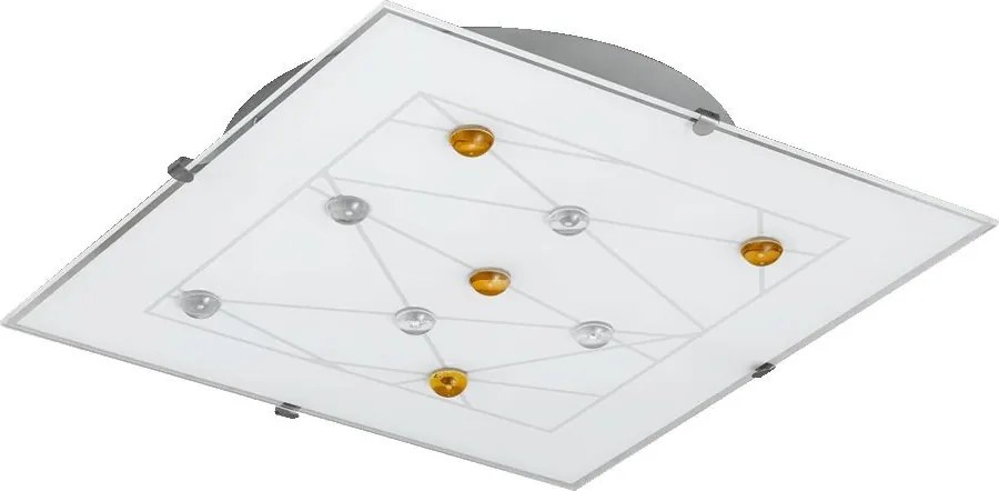 PREZENT 45113 GPS Négyzetes Mennyezeti Lámpa Fehér, Barna E14 IP20