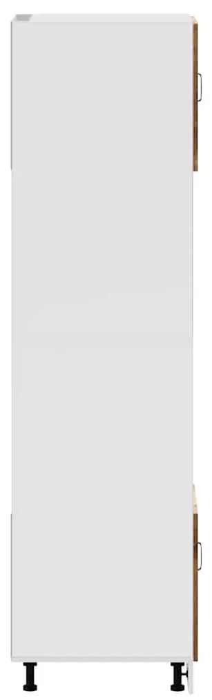 Kalmar 2 db antik fa színű szerelt fa sütőszekrények