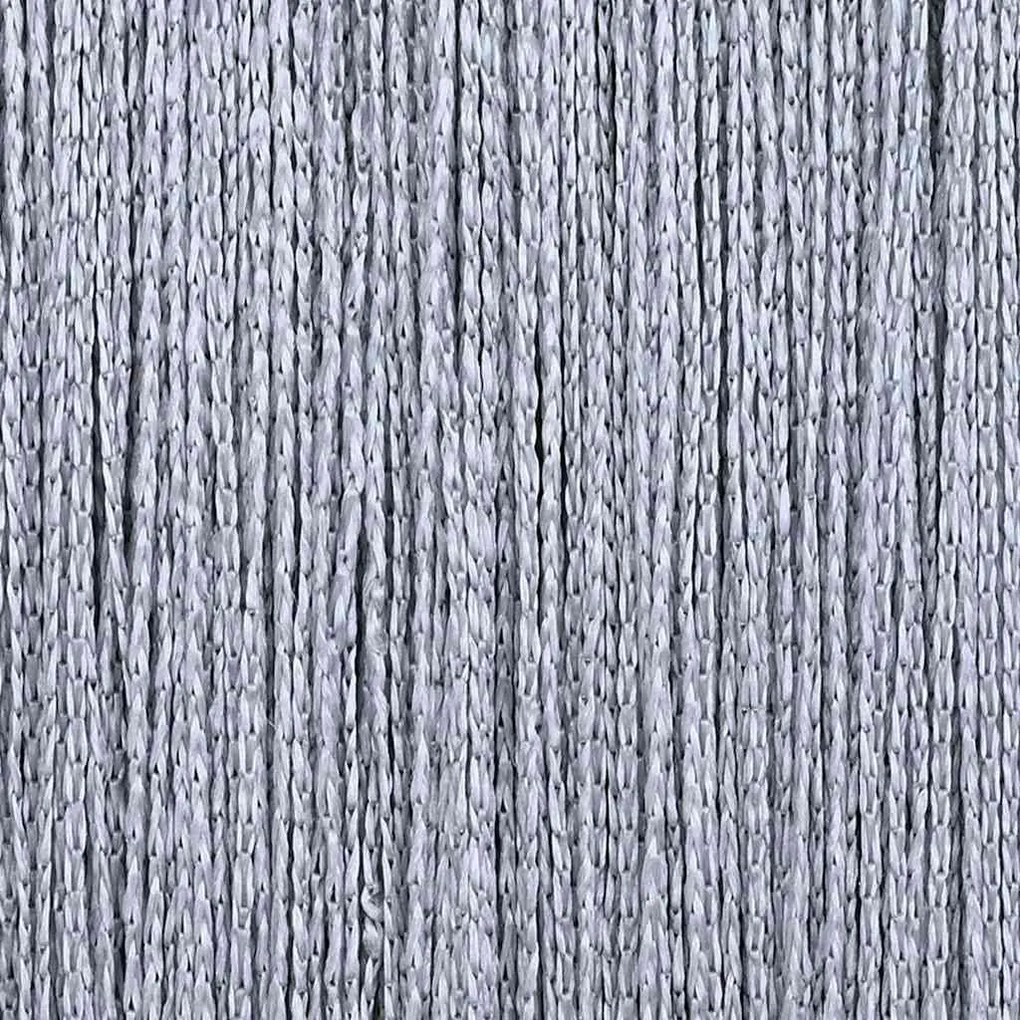 2 db világosszürke zsinórfüggöny 140 x 250 cm