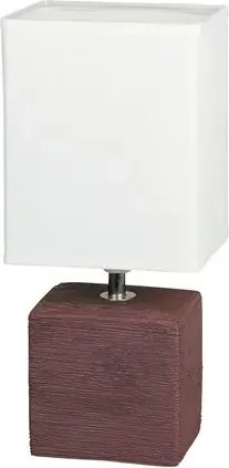 Rabalux éjjeli lámpa e14 40w wenge/fehér alabástrom üveg orlando