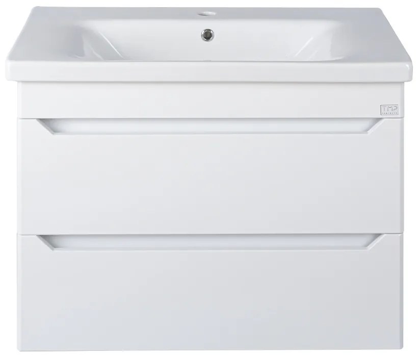 TMP SHARP 65 fali fürdőszobabútor - Sanovit SOFT - 13065 mosdóval - 65 x 45,5 cm