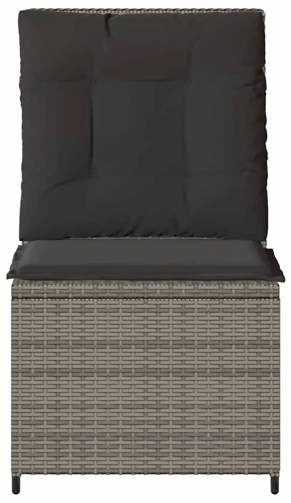 Kerti kanapé párnával Szürke Poli rattan