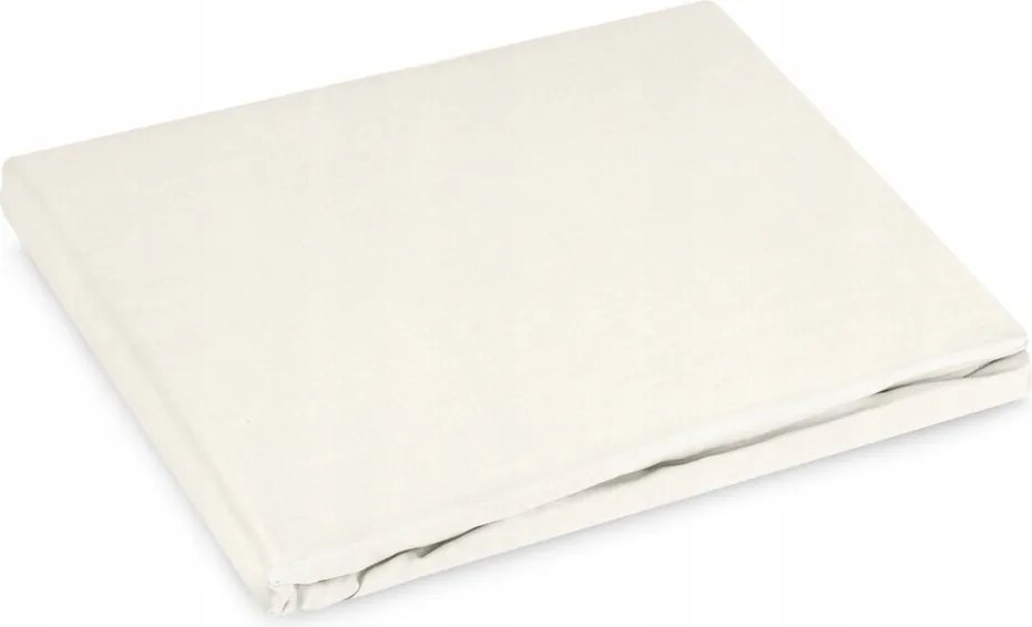 Szatén gumis lepedő Basic 140x200 Eurofirany krémszínű