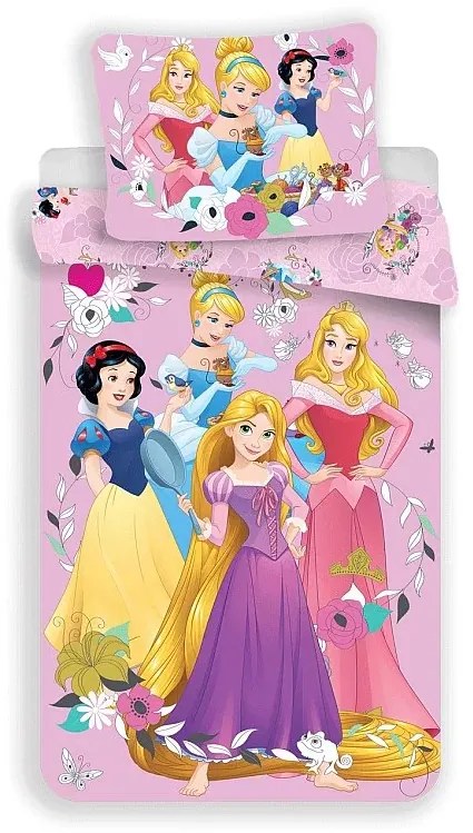 JERRY FABRICS ágyneműhuzat Princess pink 02, 140/200, 70/90 cm