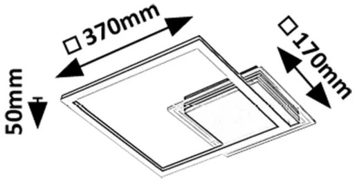 Rabalux 71370 - LED mennyezeti lámpa OTTAVIA LED/24W/230V 3000K