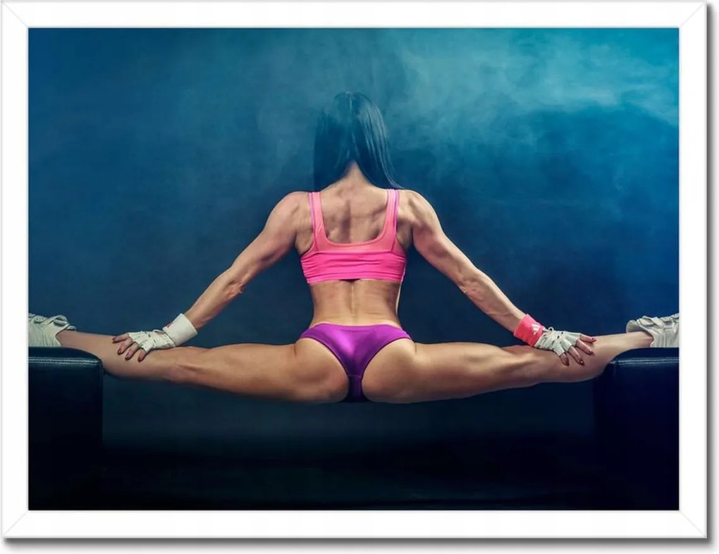 Poszterek keretben 40x30 Edzőterem Edzés Teljesítmény