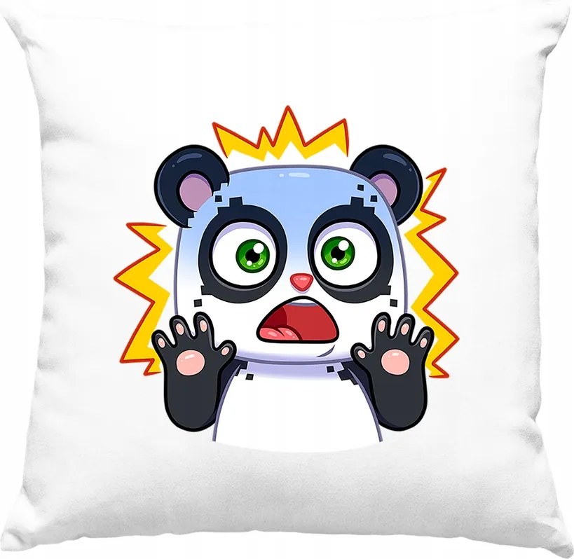 Panda vicces párna Micha 4 fehér