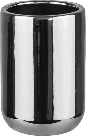 Ezüstszínű kerámia fogkefetartó pohár Lotus – Mette Ditmer Denmark