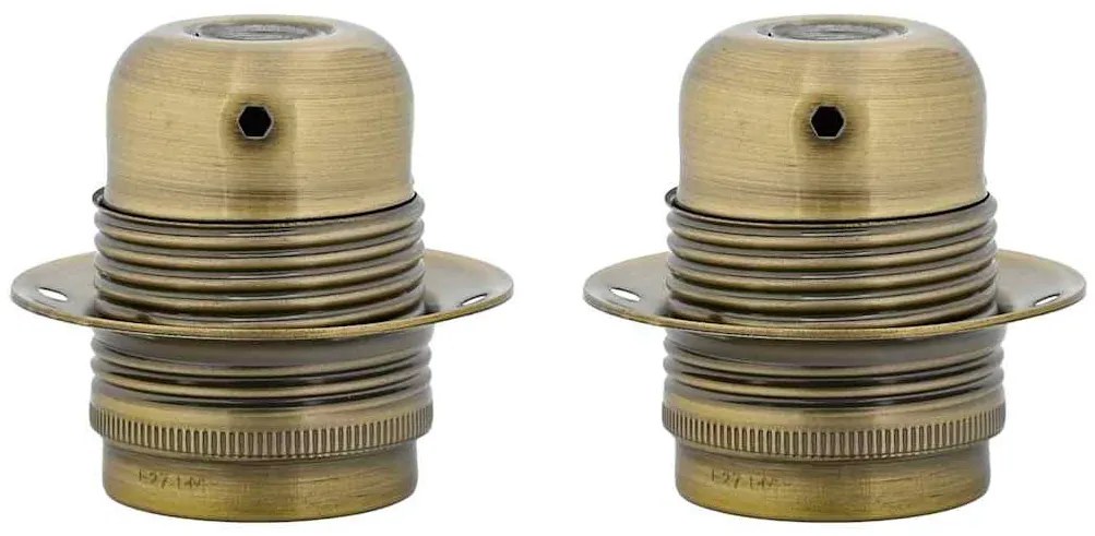 2 db bronz lámpatartók E27