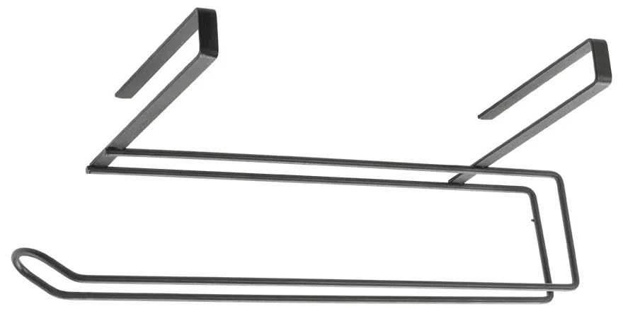 Fekete függő papírtörlő tartó - Metaltex