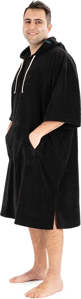 Towee Surf poncho MONO fekete, 80 x 115 cm, 80 x 115 cm