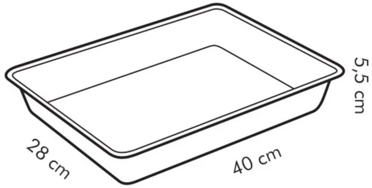 Tescoma DELÍCIA mély tepsi 40 x 28 cm, L