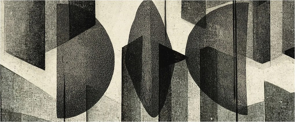 Fotótapéta Flizelin Fal a Hálószobába Geometrikus formák 250x104