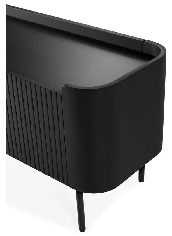 Fekete TV-állvány 180x55x40 cm Willa – MOME