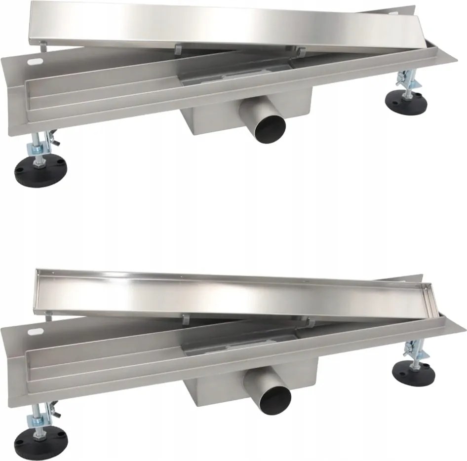 Lineáris Fali Lefolyó 50cm Csempe Beilleszthető Rozsdamentes acél