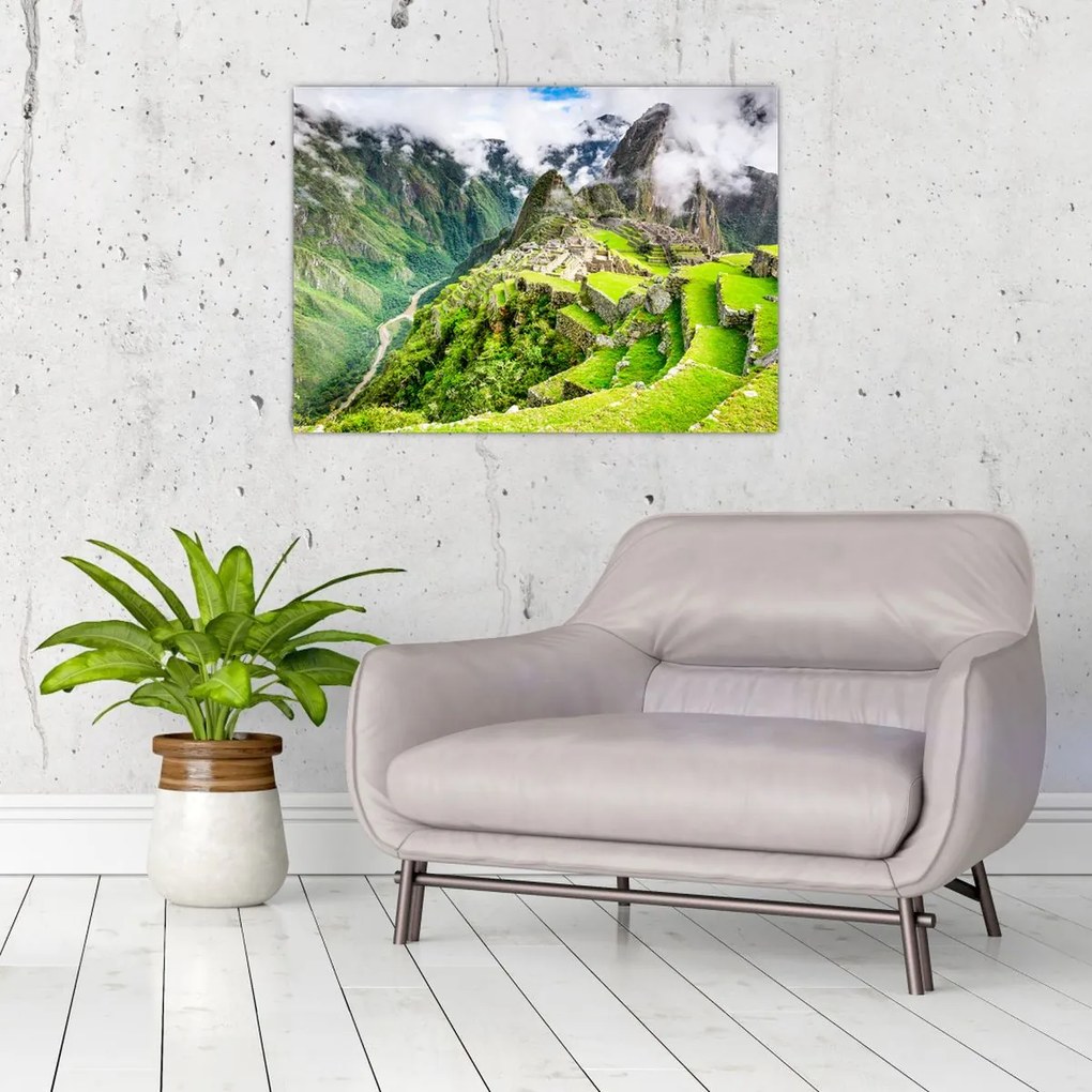 Üveg kép - Machu Picchu (70x50 cm)