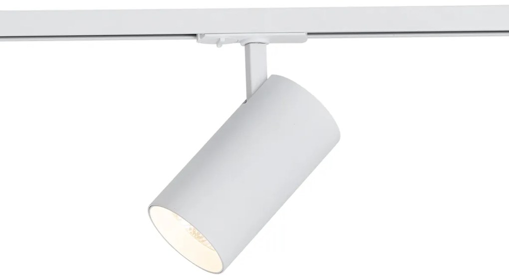 Modern fehér spotlámpa 1 fázisú sínrendszerhez LED-del - Iconic Mark