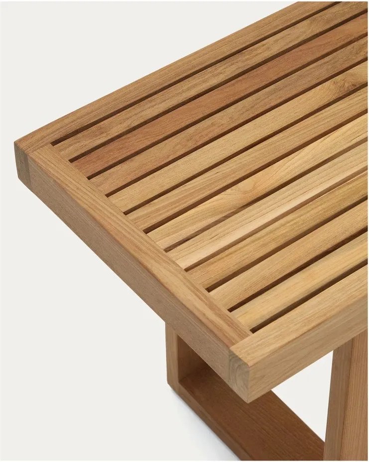 Natúr színű tömörfa kerti pad Canadell – Kave Home