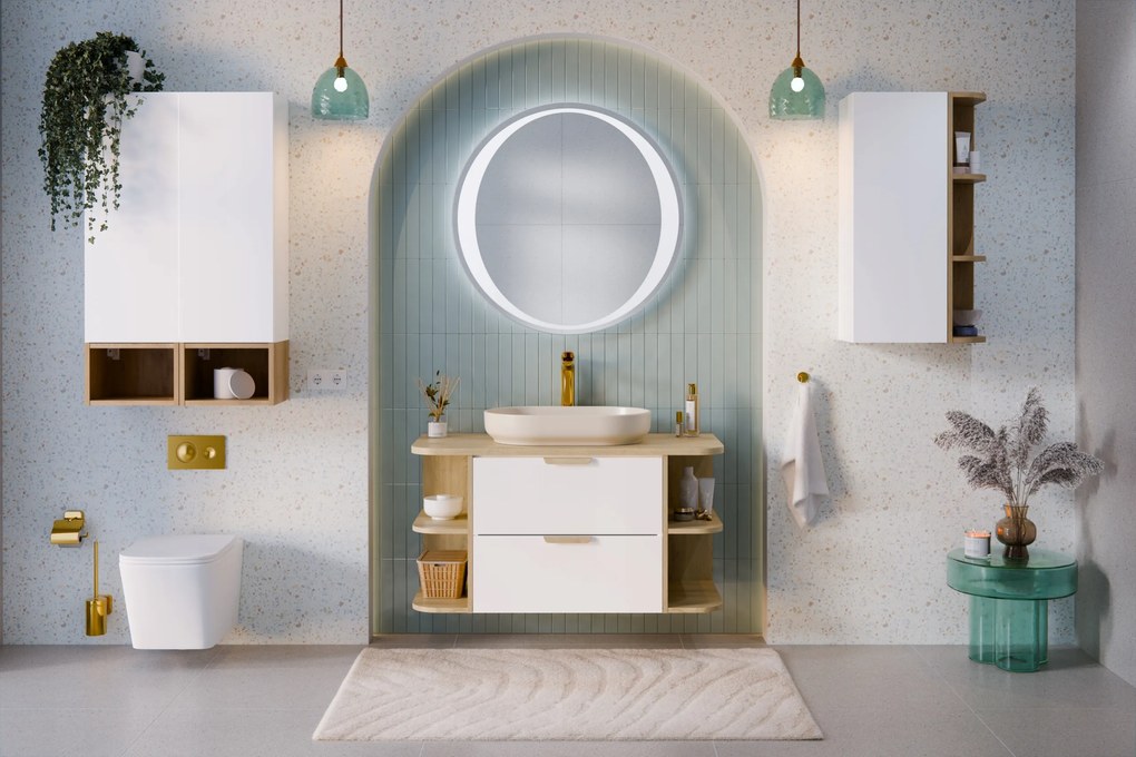 Bútorszett 120cm-es asztallappal és pultra szerelhető mosdóval River