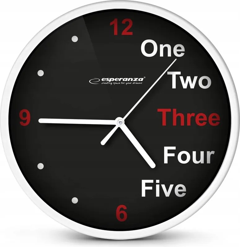 Falióra Klasszikus Analóg 20CM Falra Fehér Jól Olvasható Robusztus