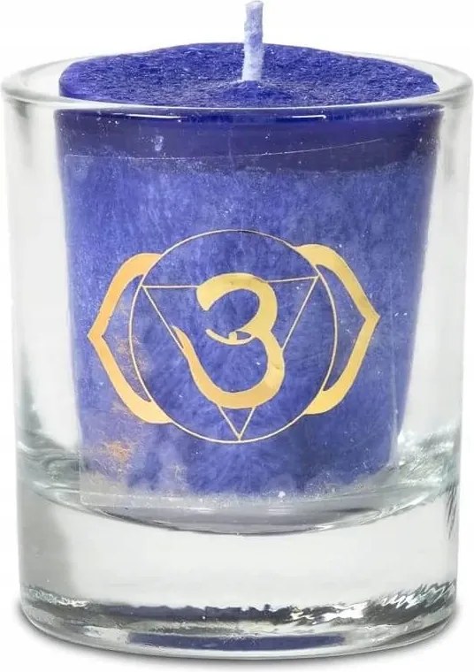 Illatgyertya 20h csakra 6 Ajna Harmadik szem levendula, lucfenyő, kamilla