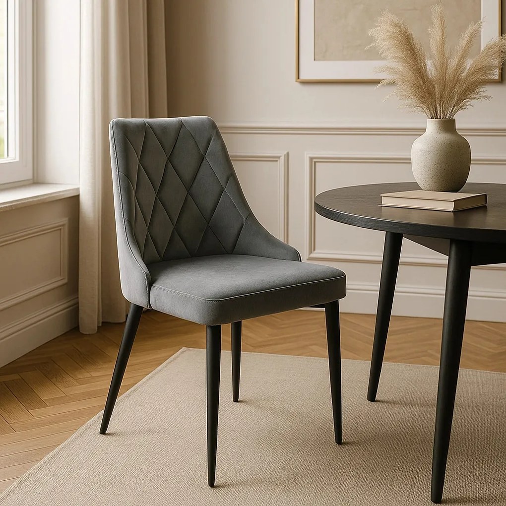 Szürke Bársony Étkezőszék CORK