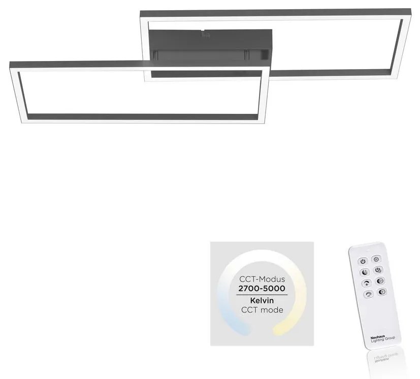 Leuchten Direkt 14140-18 - LED fényerő-szabályozó lámpa IVEN 2xLED / 13.5W / 230V + RC