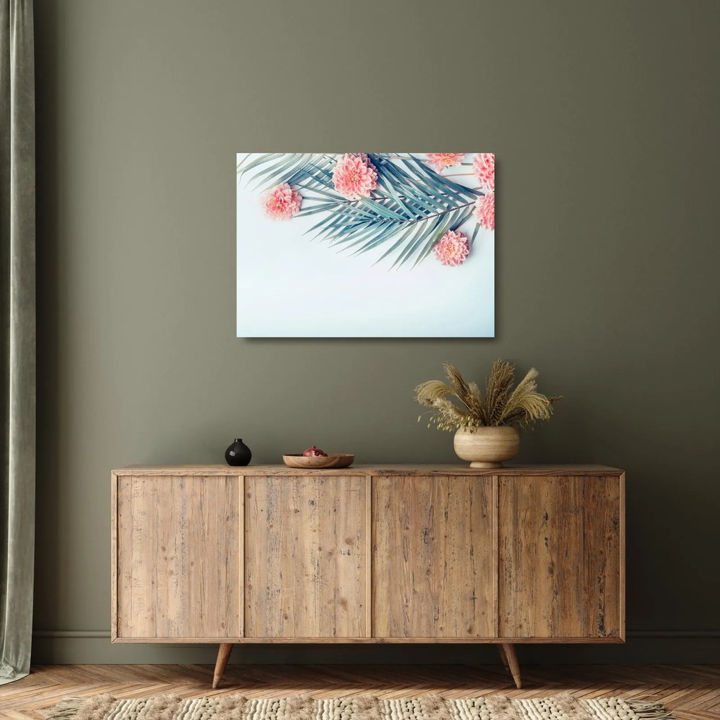 A csokor képe (üvegen) (70x50 cm)