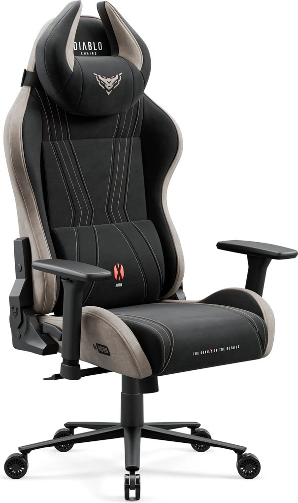 Gamer szék szövet Normal Size, fekete-bézs: Diablo X-Horn 2.0 Camel Black