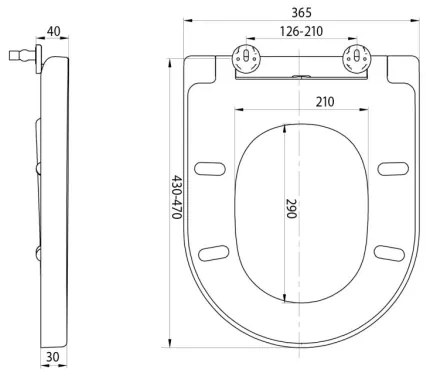 Sapho - WC-ülőke SoftClose TURKU fehér