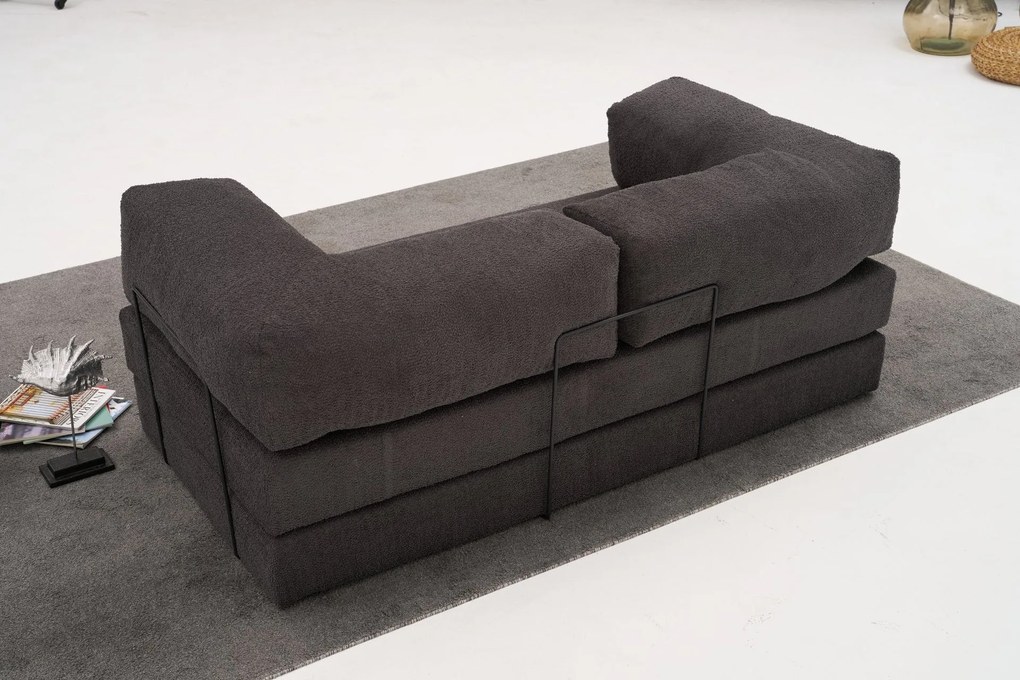 3 személyes kanapé Comfort - Antracit v2