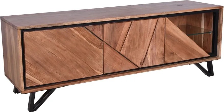 Natúr színű akácfa TV-állvány 150x51x40 cm Ambala – Interia Home & Living