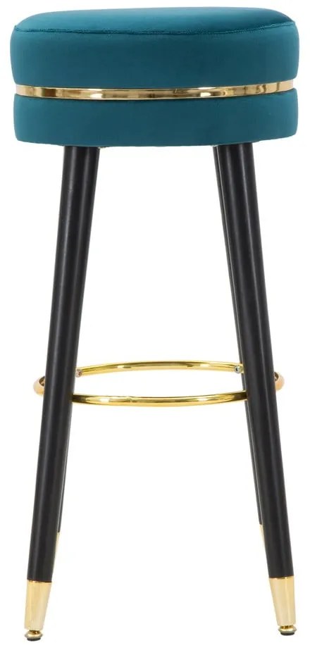 Türkiz kárpitozott bárszék (ülésmagasság 74 cm) Paris – Mauro Ferretti