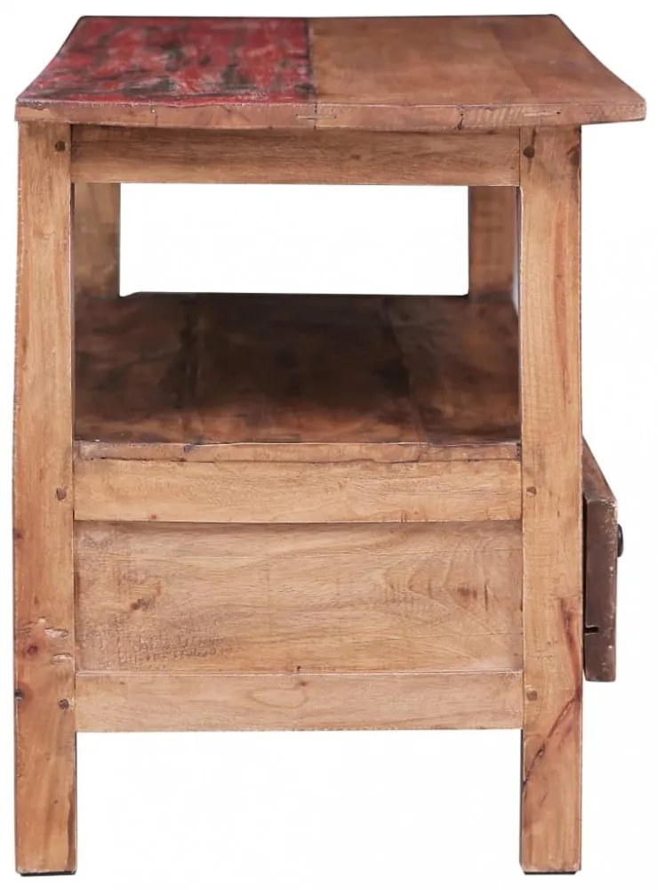 tömör újrahasznosított fa TV-szekrény 90 x 40 x 50 cm