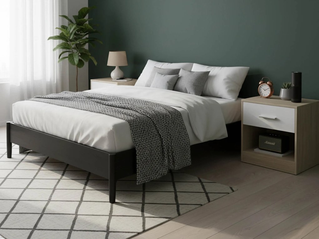 Éjjeliszekrények NOVERA szett 2 db 39x28 cm, bézs/fehér