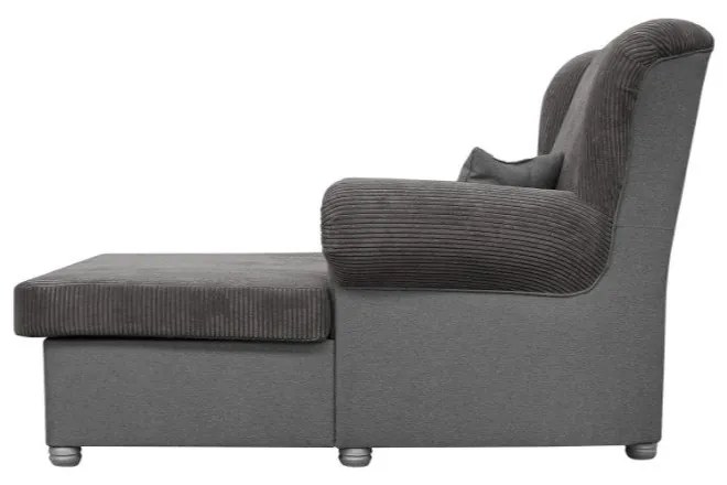 Szürkésbarna kordbársony fotel Lord – Ropez