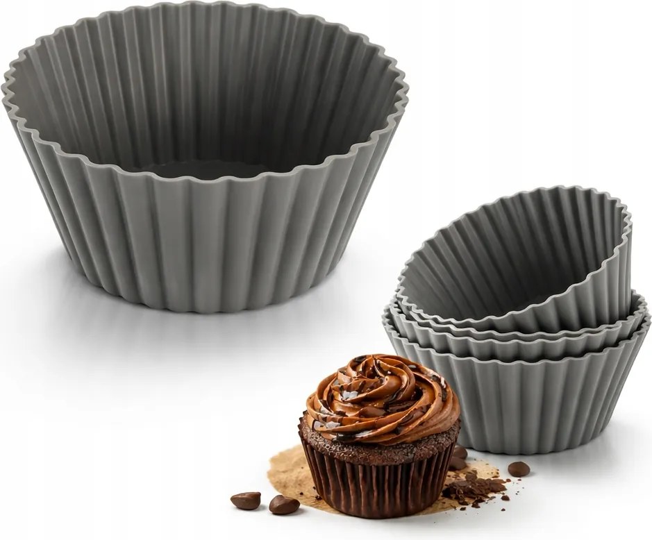 6x Szilikon Muffin Sütőforma Muffin Forma 6 db