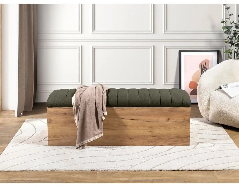 Zöld-natúr színű pad Oceane – Bobochic Paris