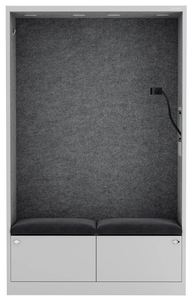 Sally 1150mm korpus Szary - siedzisko Ciemnoszary