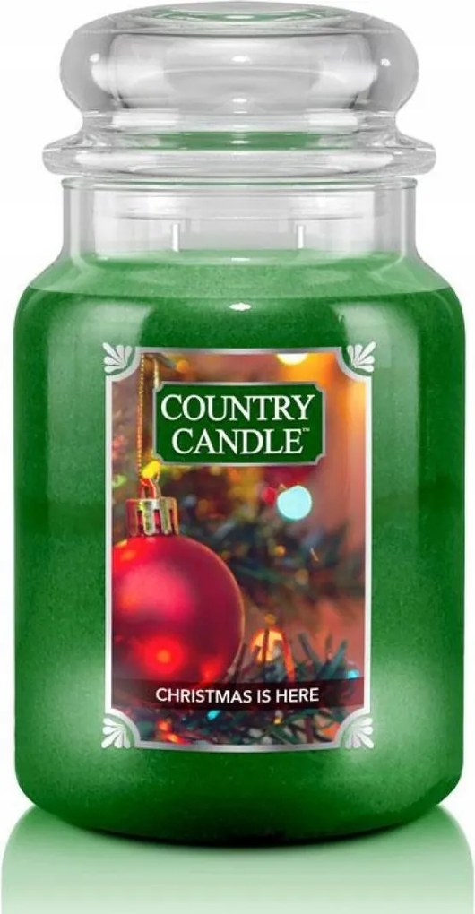 Christmas Is Here Country Candle (Kringle) nagy illatgyertya (652g)